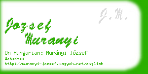 jozsef muranyi business card